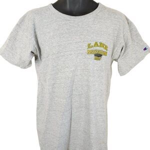 Vintage Champion Lane Physical Education T Shirt Mens Size Medium 80s Made In US